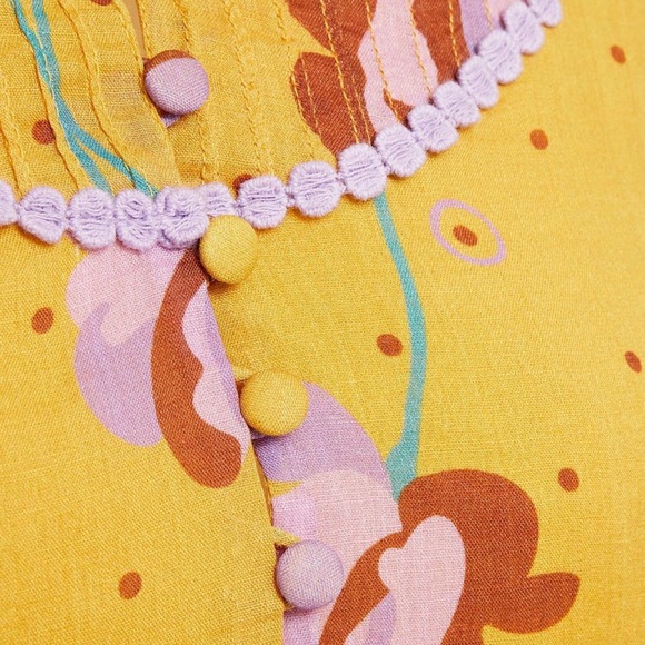 Antik Batik Cute & Floral Mini Dress 40 / 8 - Picture 4 of 4